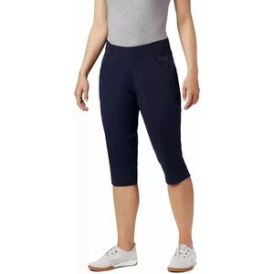 COLUMBIA Omni-Shade Omni-Shield Capris Sz S Navy Blue Dark Nocturnal Bermuda NWT